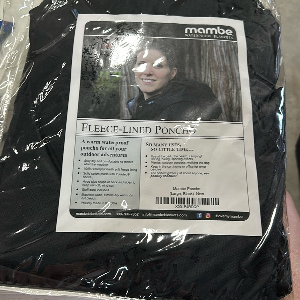 Fleece lined poncho